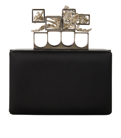 Floral Detailed Knuckle Clutch, front view